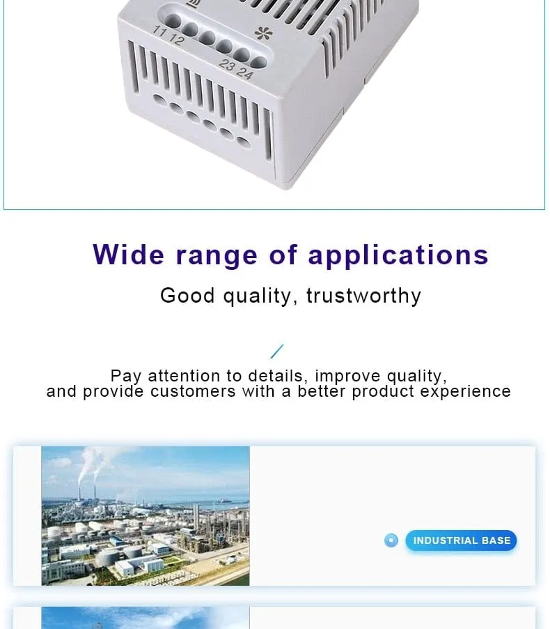 0-60'C KTO011 KTS011 DIN Rail Mini Compact Bimetallic Thermostat Mechanical Temperature Controller Normal Open Close KTO 011 KTS