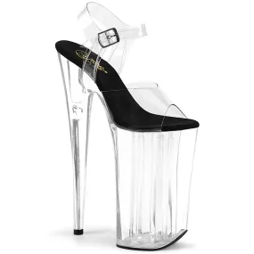 10 Inch Heel BEYOND-008 Clear Black Clear