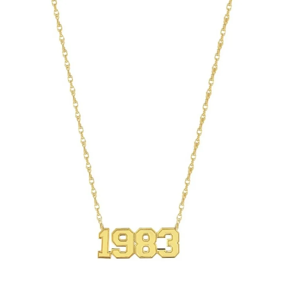 14K VARSITY YEAR NECKLACE