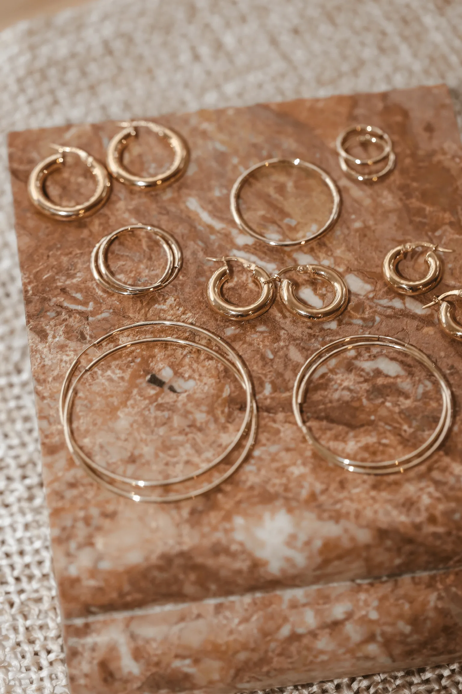 15mm Siena Hoops - 10k Gold