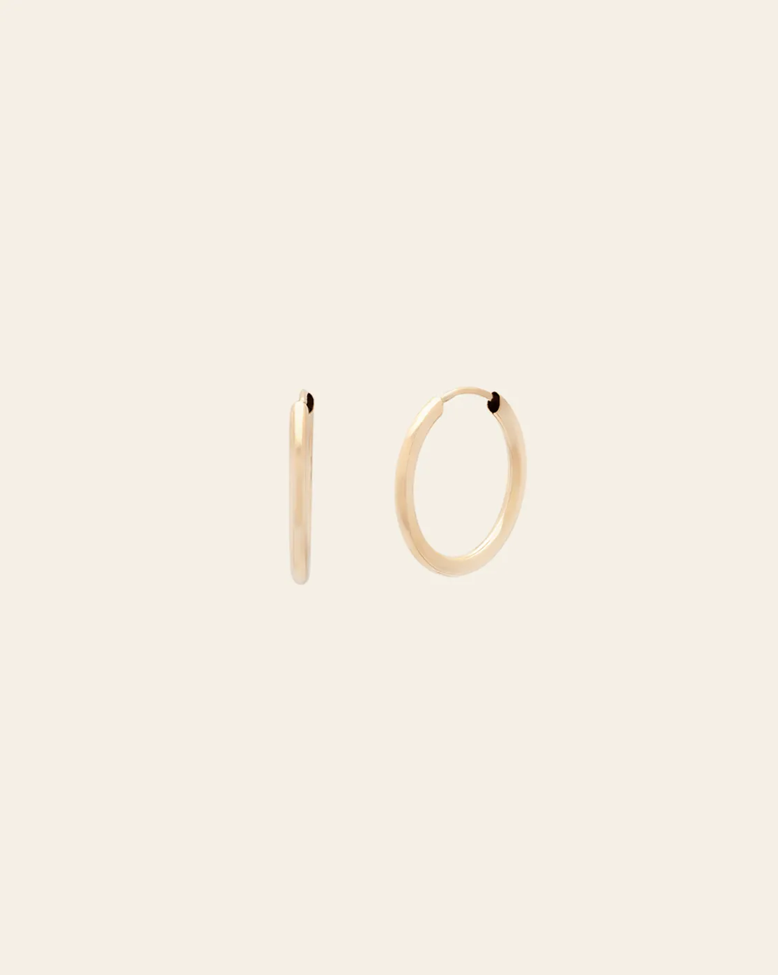 15mm Siena Hoops - 10k Gold