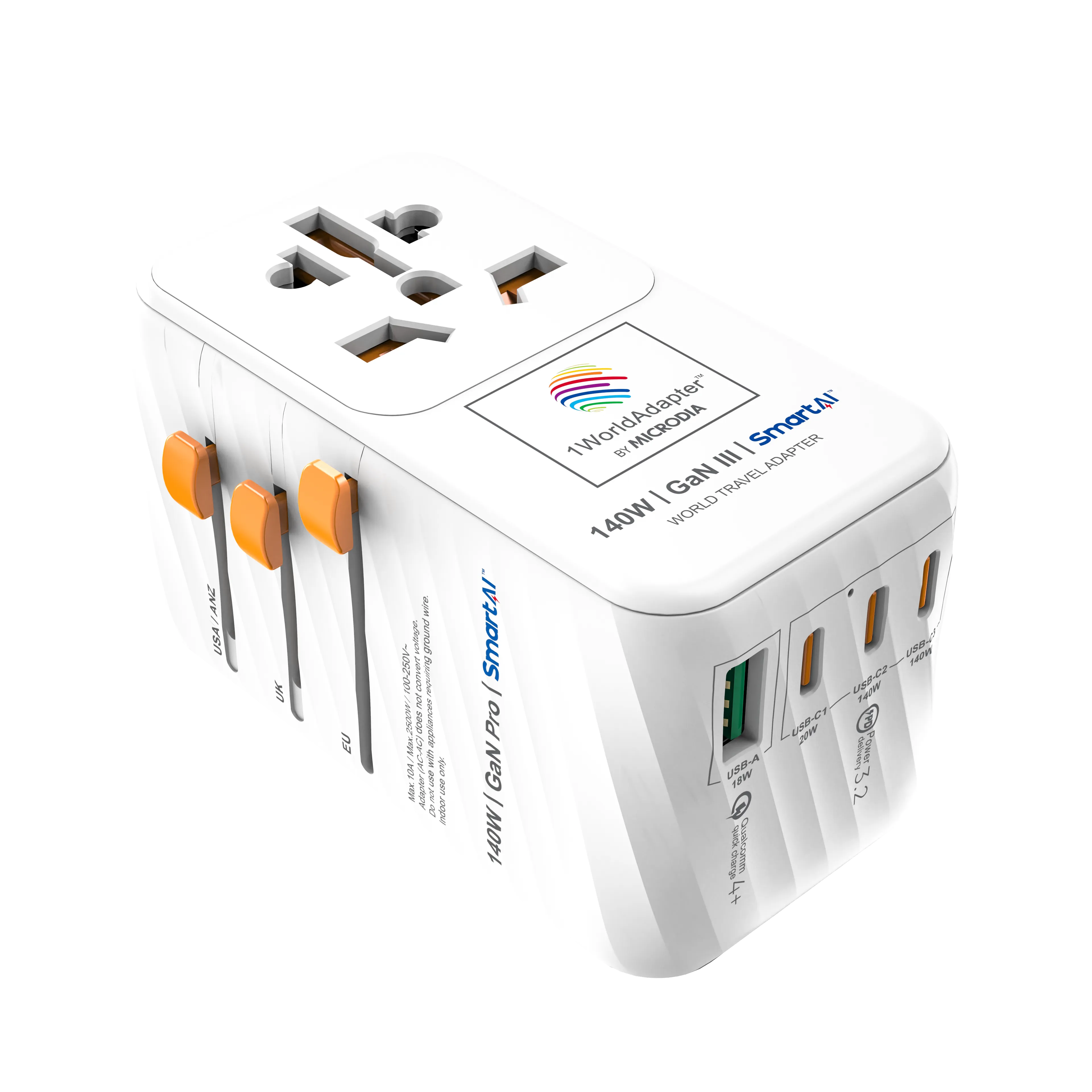 1WorldAdapter 140W Travel Adapter