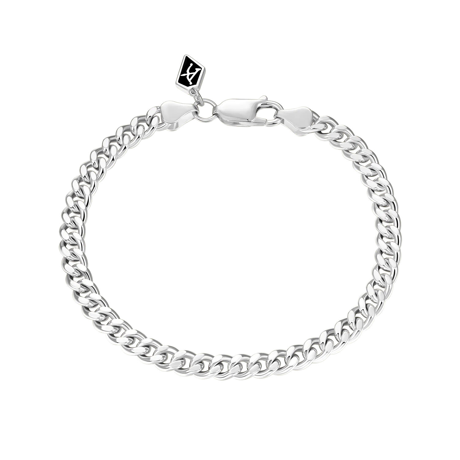 5mm Miami Micro Cuban Curb Bracelet - White Gold