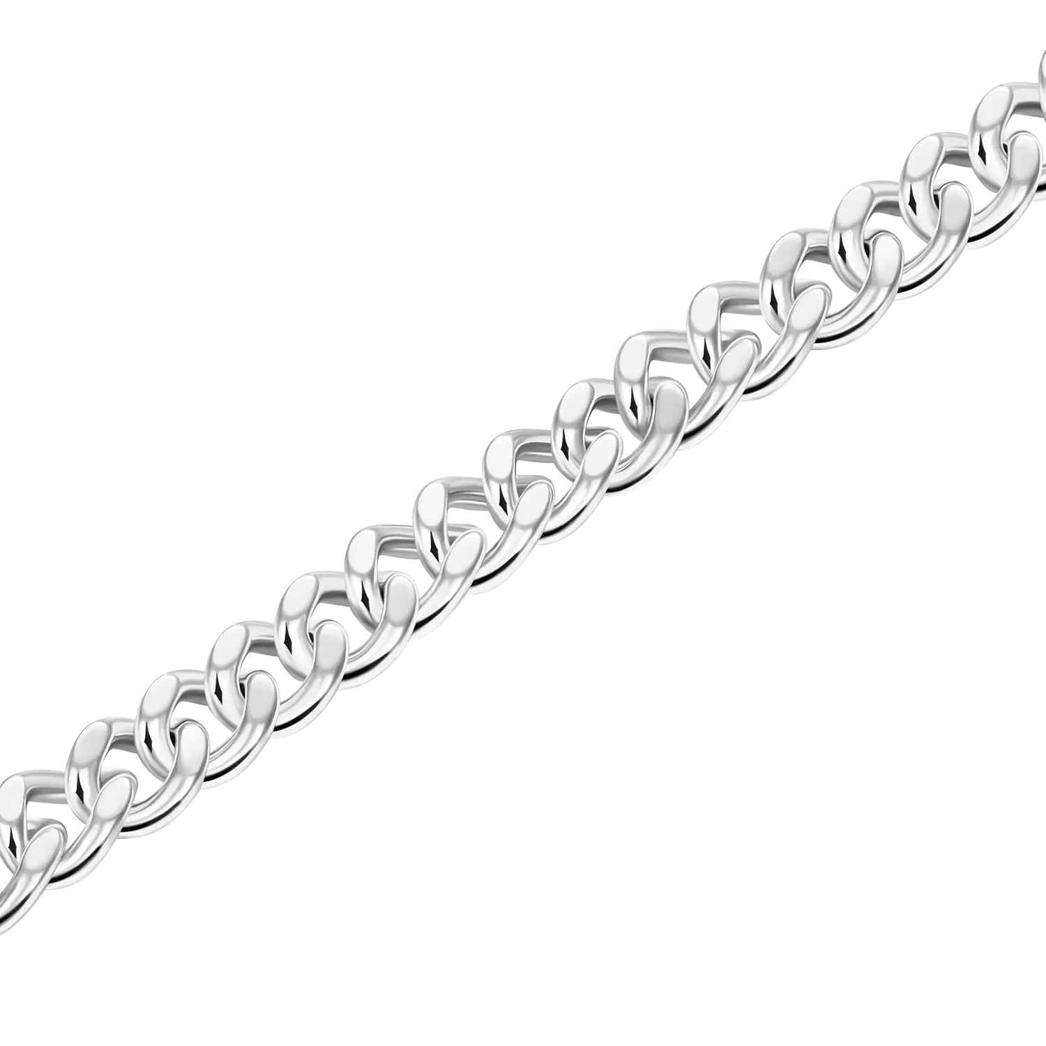 5mm Miami Micro Cuban Curb Bracelet - White Gold