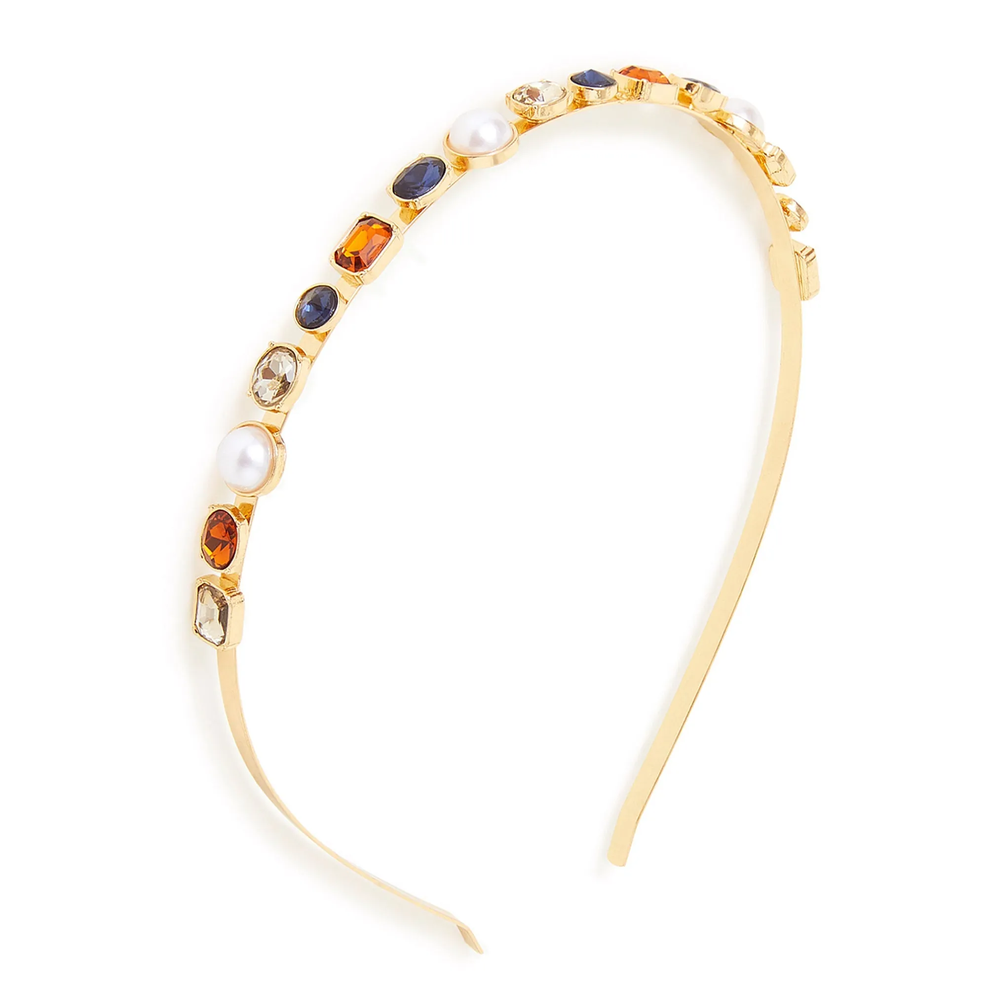 Accessorize London Multi Mixed Gem And Pearl Headband