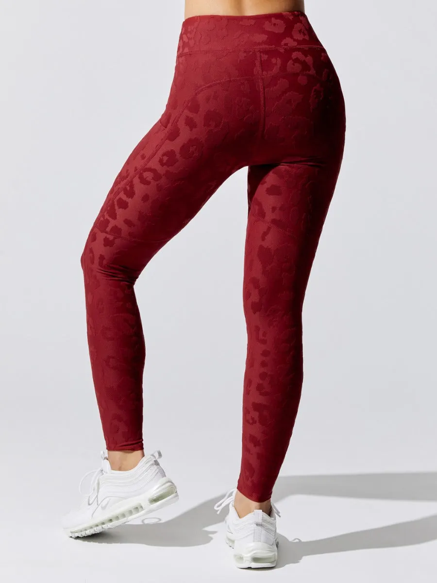 Active 3d Leopard Leggings - Black