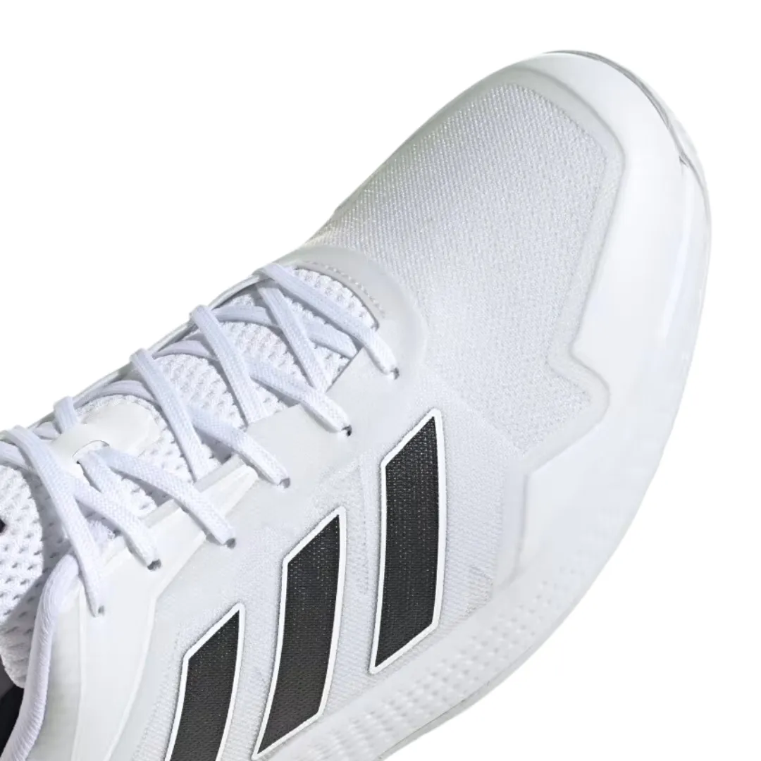 Adidas Defiant Speed Tennis Shoe - Cloud White/Core Black/Matte Silver