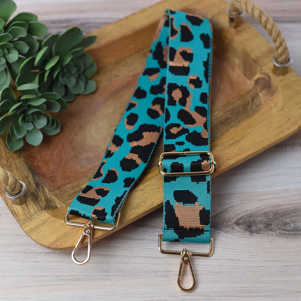 Adjustable Bag Strap 2 inch Leopard Pattern