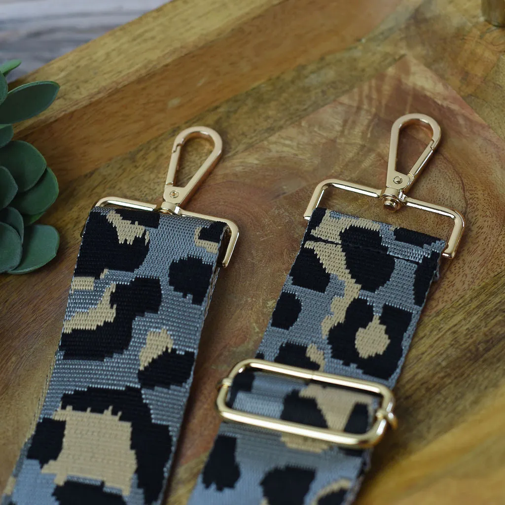 Adjustable Bag Strap 2 inch Leopard Pattern