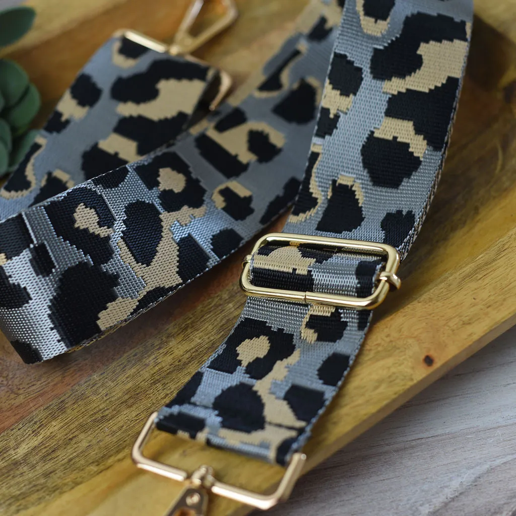 Adjustable Bag Strap 2 inch Leopard Pattern