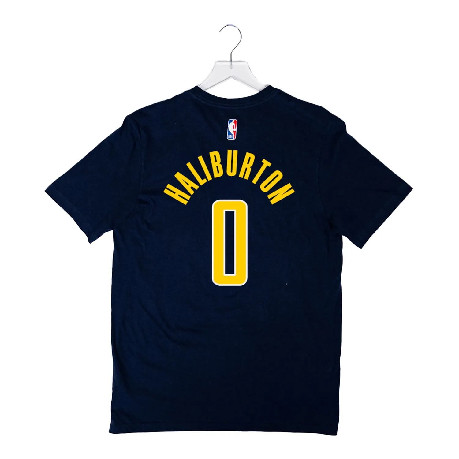 Adult Indiana Pacers #0 Tyrese Haliburton Icon Name and Number T-shirt by Nike