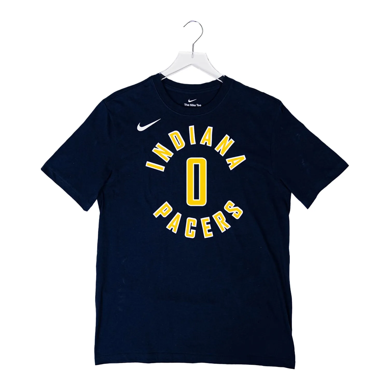 Adult Indiana Pacers #0 Tyrese Haliburton Icon Name and Number T-shirt by Nike