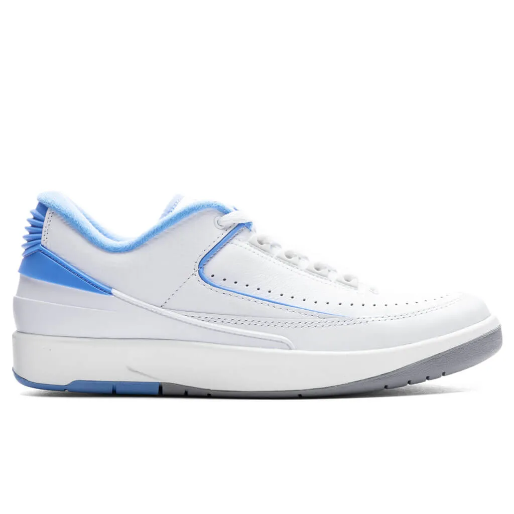 Air Jordan 2 Retro Low - White/University Blue/Cement Grey