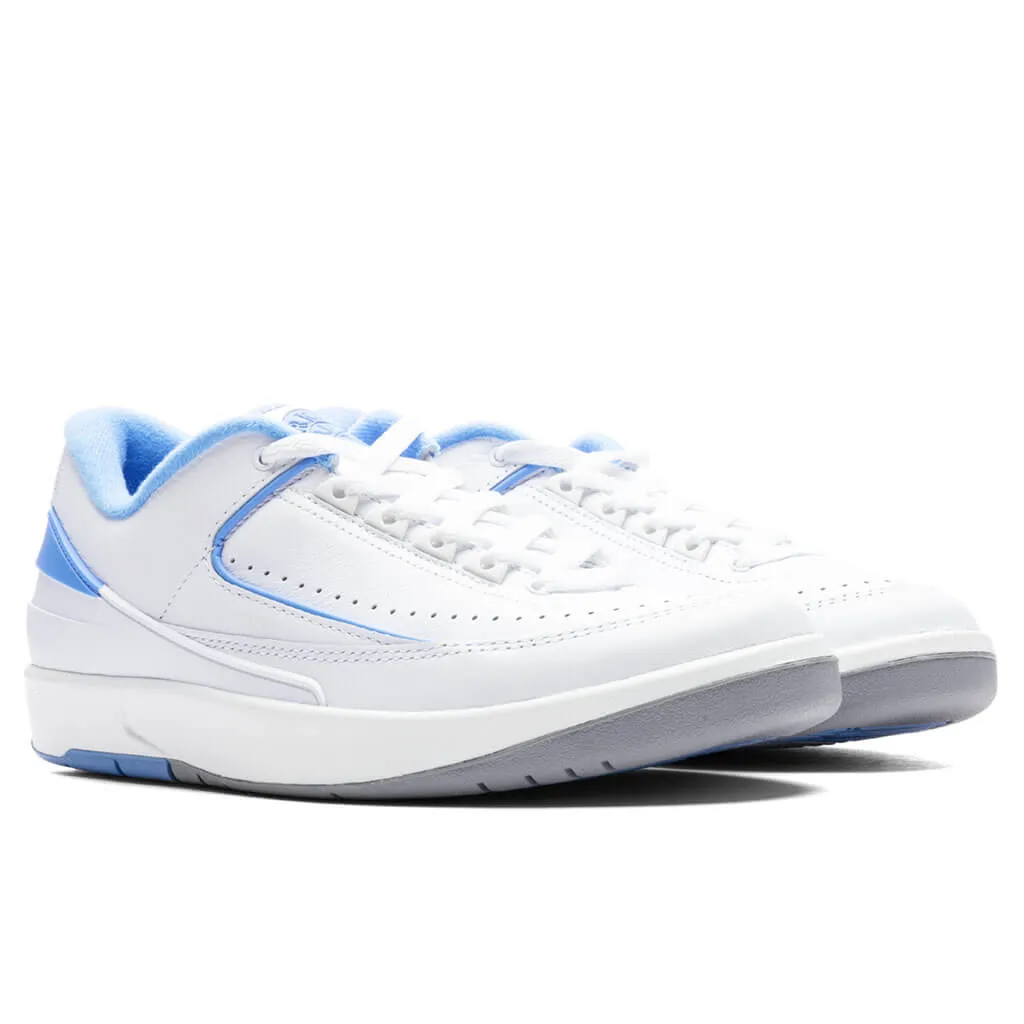 Air Jordan 2 Retro Low - White/University Blue/Cement Grey