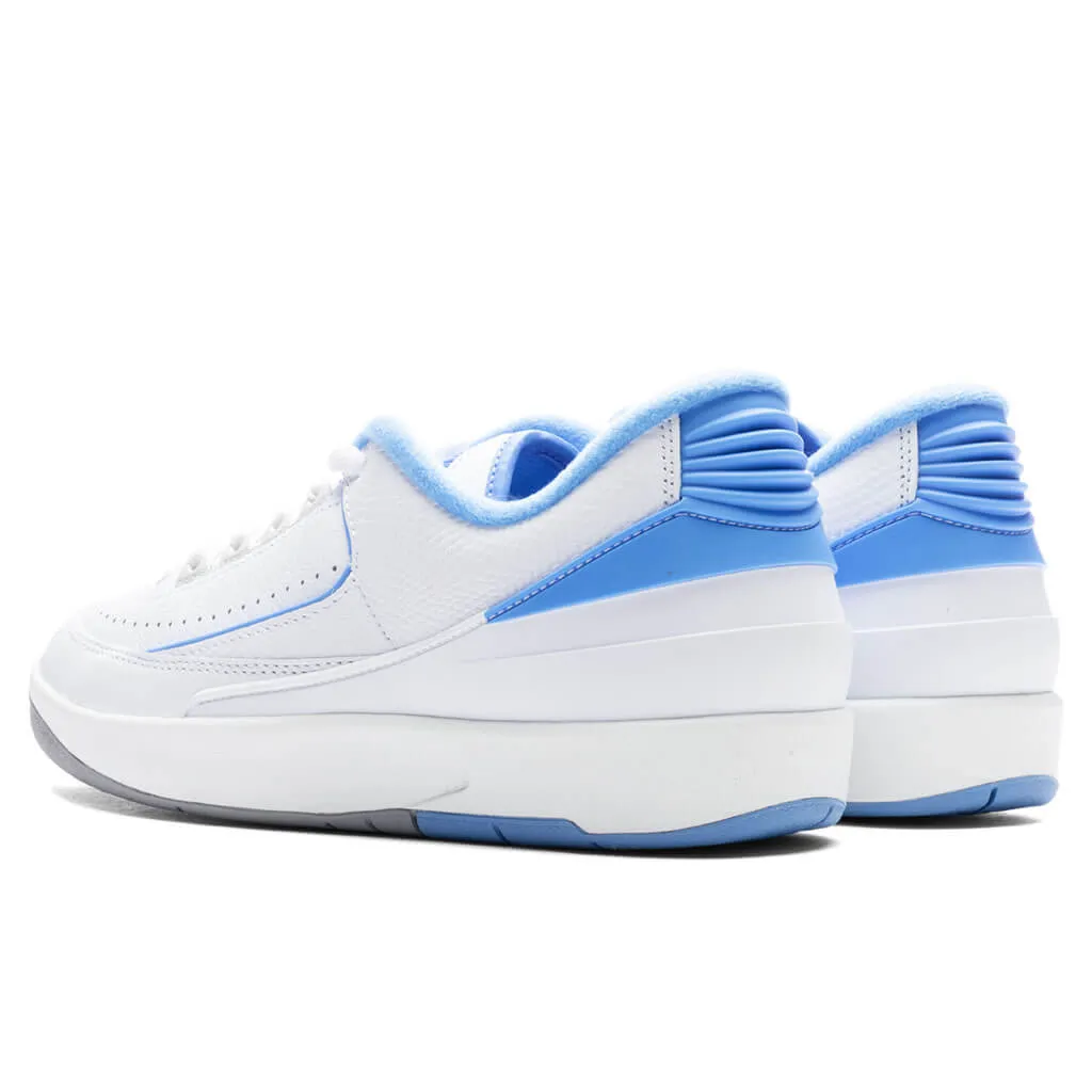 Air Jordan 2 Retro Low - White/University Blue/Cement Grey