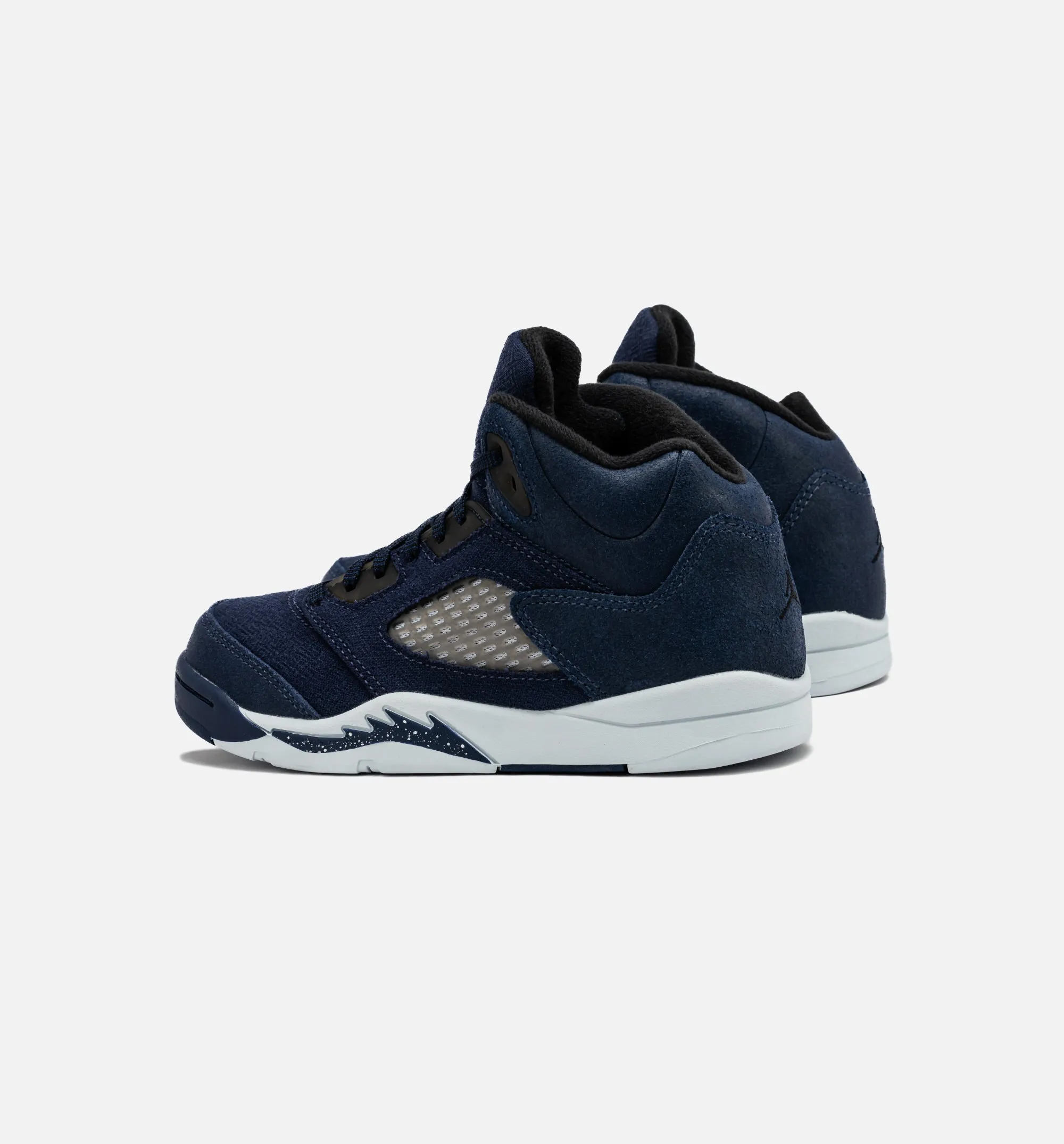 Air Jordan 5 Retro Midnight Navy Preschool Lifestyle Shoe - Midnight Navy/Black/Football Grey