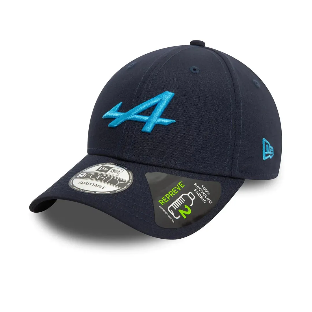 Alpine Racing F1 New Era 9Forty Essentials Hat - Blue/Navy