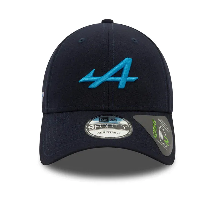 Alpine Racing F1 New Era 9Forty Essentials Hat - Blue/Navy