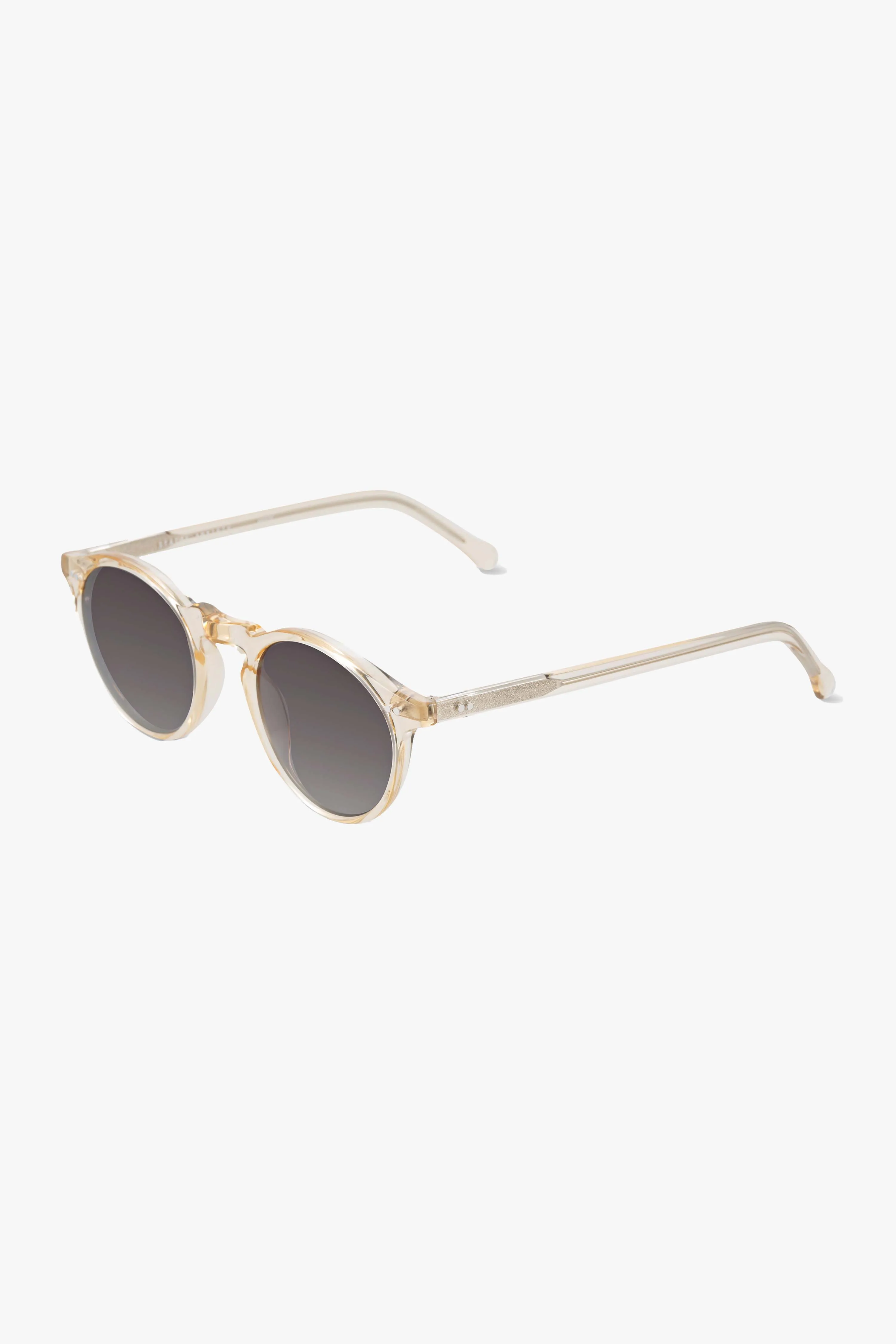 Ascetic Clear Round Sunglasses