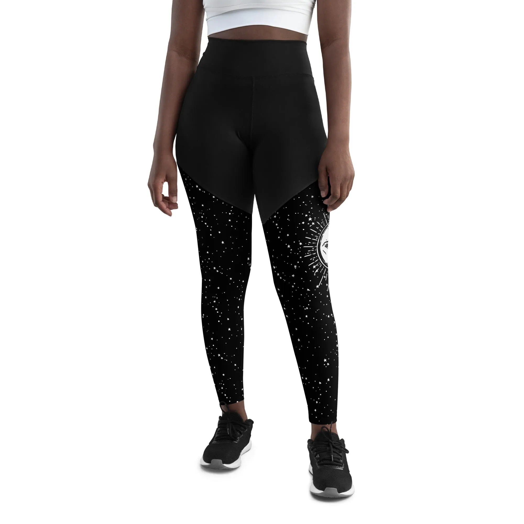 Astral Sports Leggings - Slimming Effect Compression Fabric with Bum lift cut - UPF 50  Protection Vegan Gym & Yoga Essentials