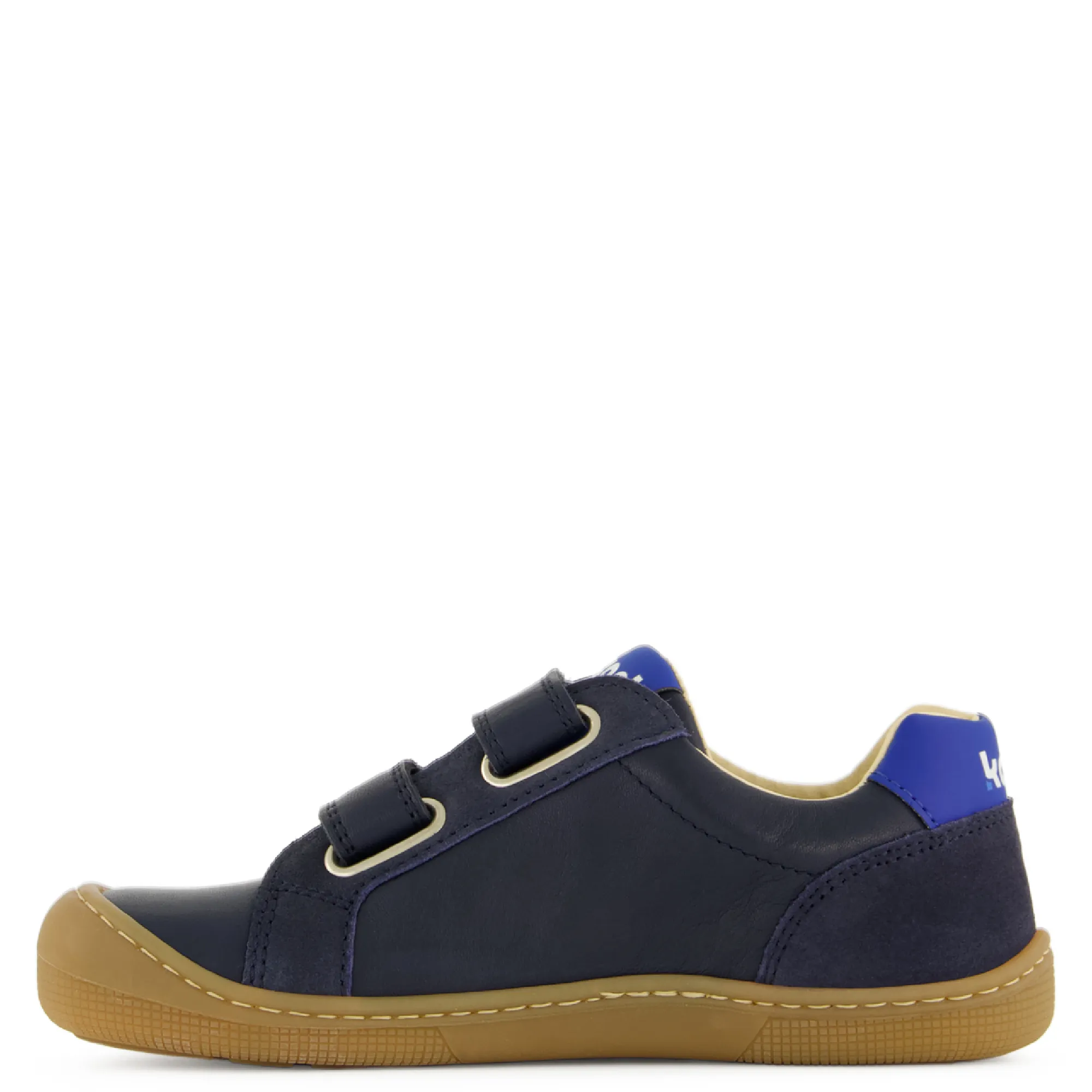 Barefoot Shoe Velcro Napa - Denis Napa Blue.