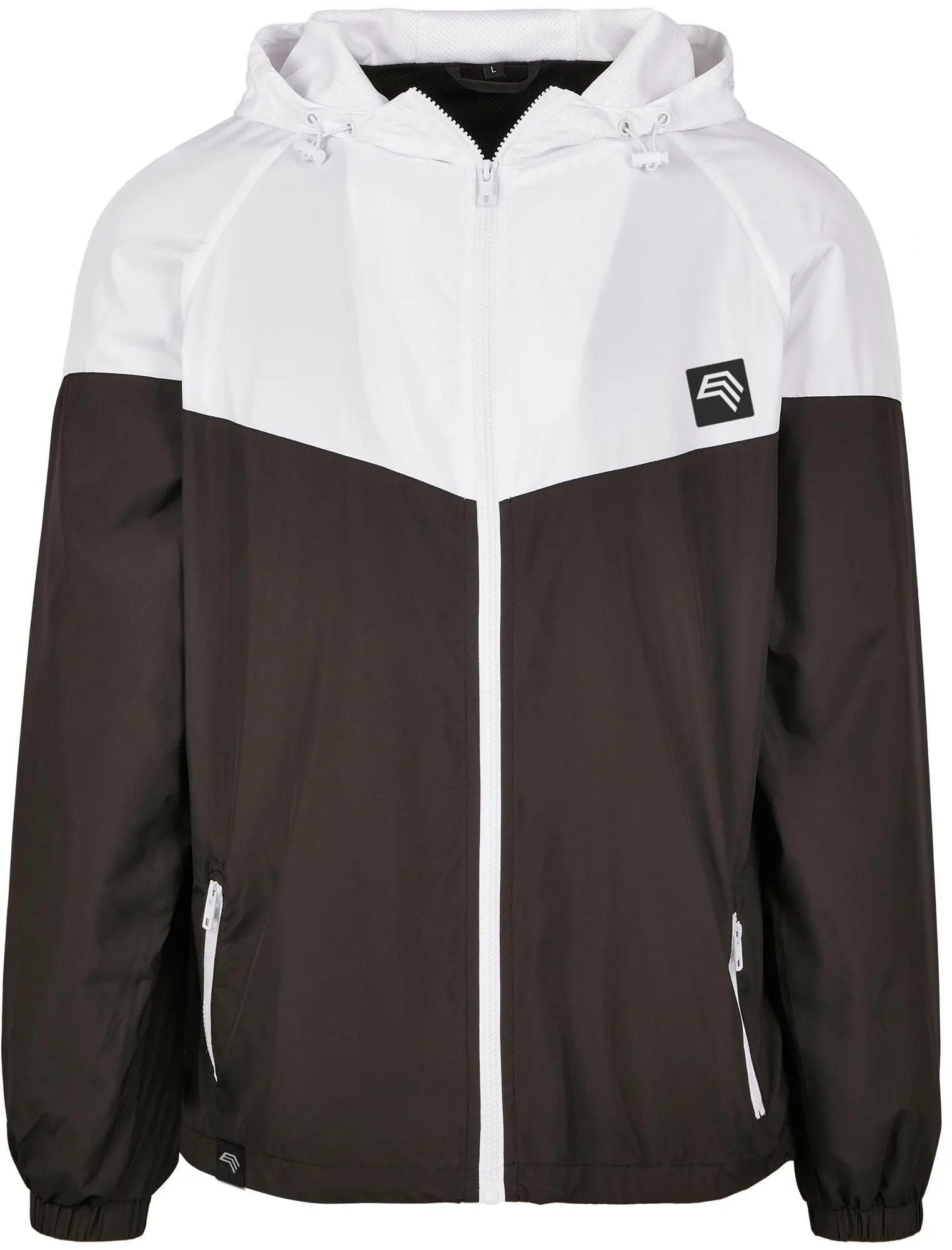 BBD 0129/160 ― Two Tone Windrunner Jacket - Schwarz / Weiß