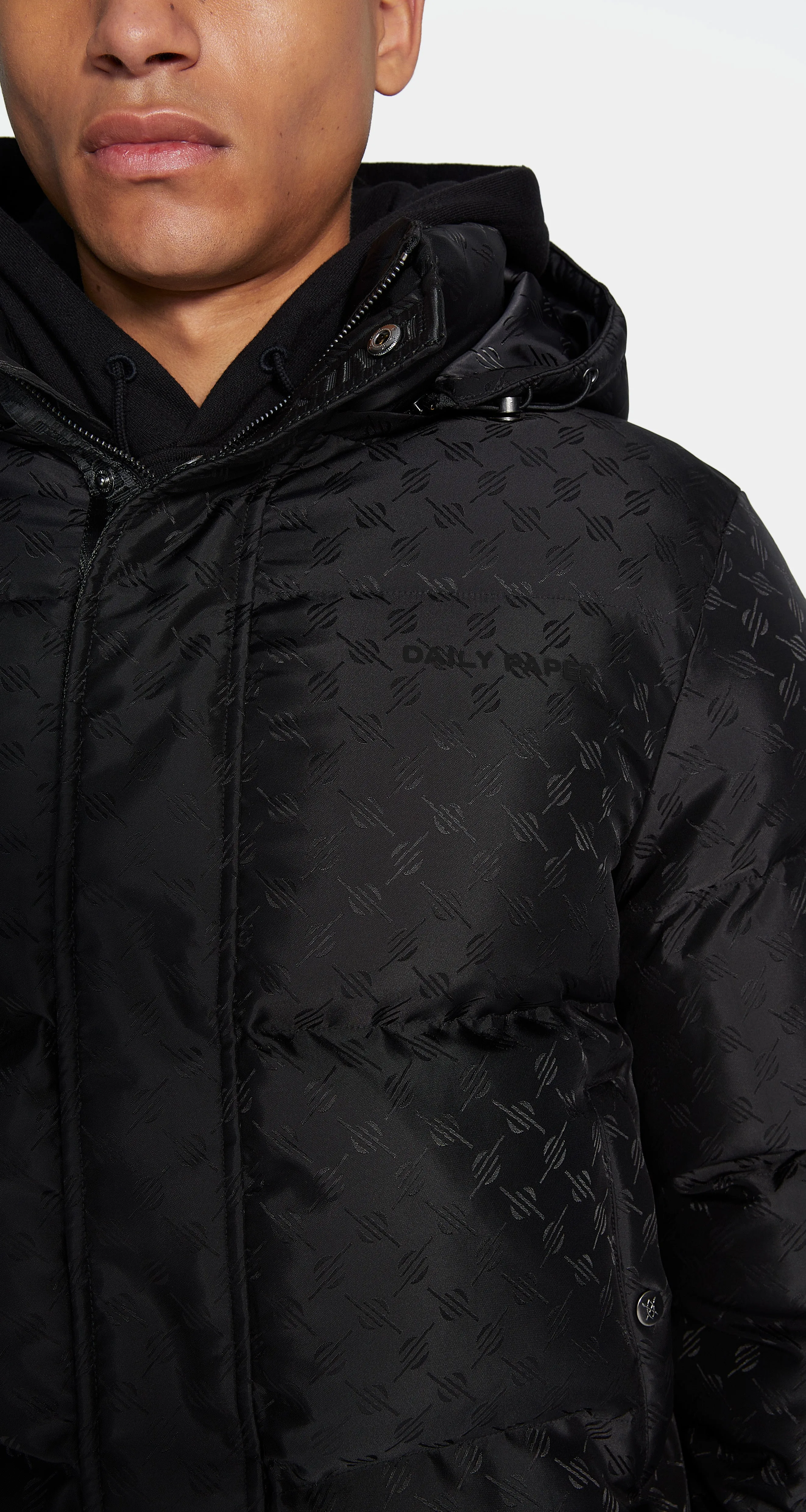 Black Monogram Puffer Jacket