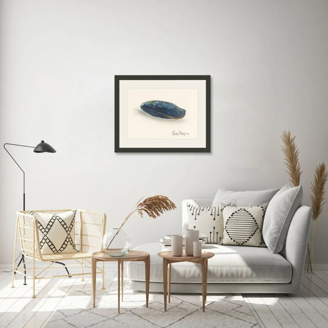 Blue Mussel Print