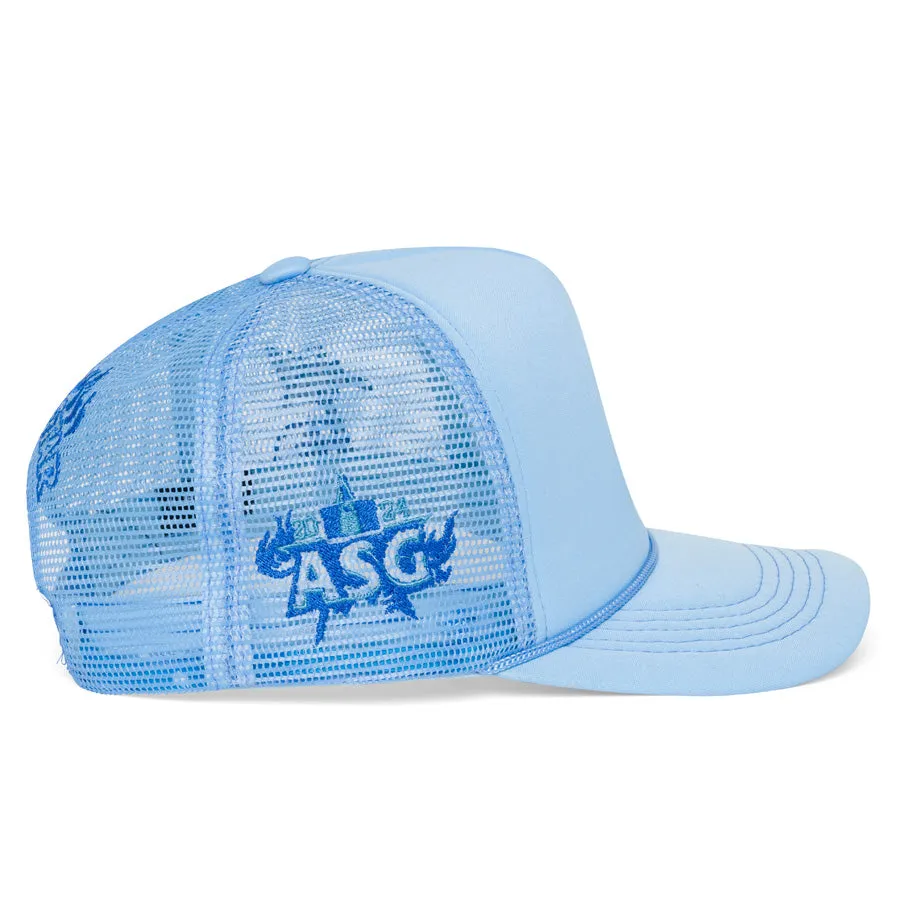 Blue "All Star" LA Design Trucker Hat