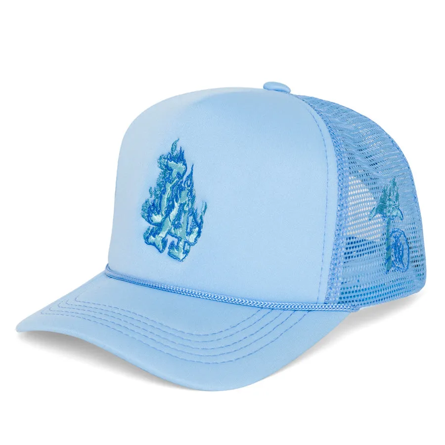 Blue "All Star" LA Design Trucker Hat