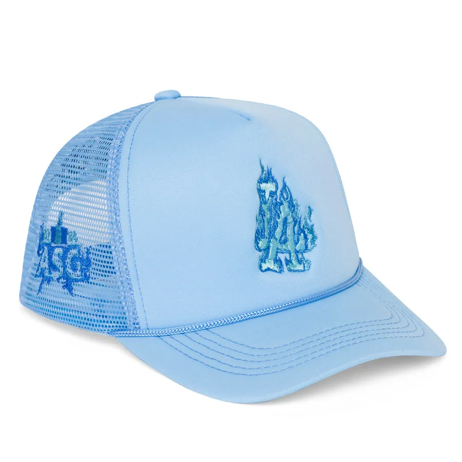 Blue "All Star" LA Design Trucker Hat