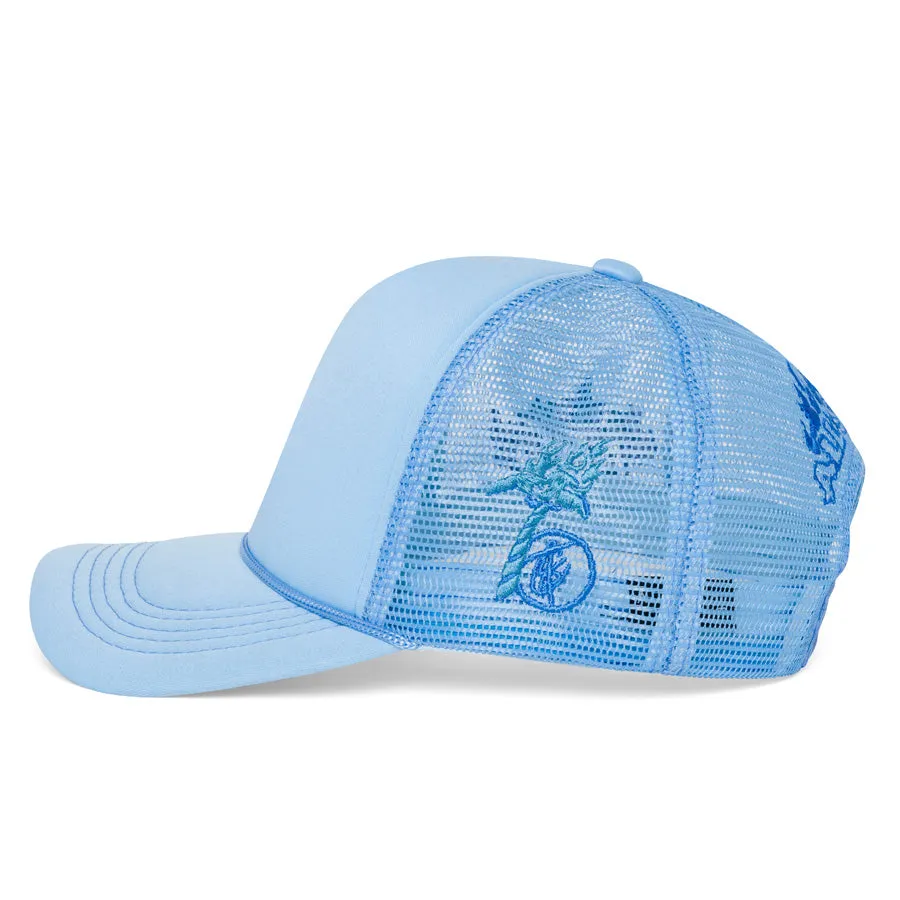 Blue "All Star" LA Design Trucker Hat