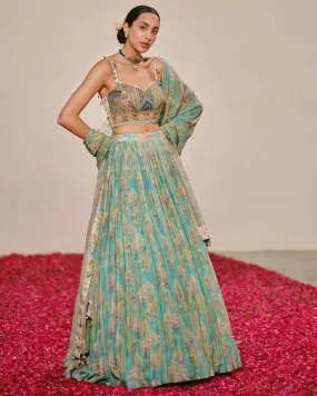 Blue Shore Lehenga Set