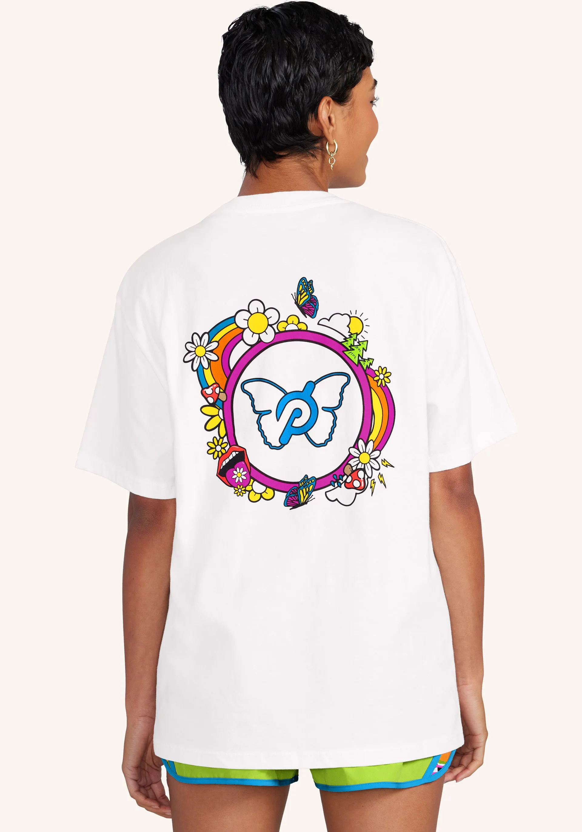 Brittany Allen x Peloton Rainbow Butterfly Unisex T-Shirt