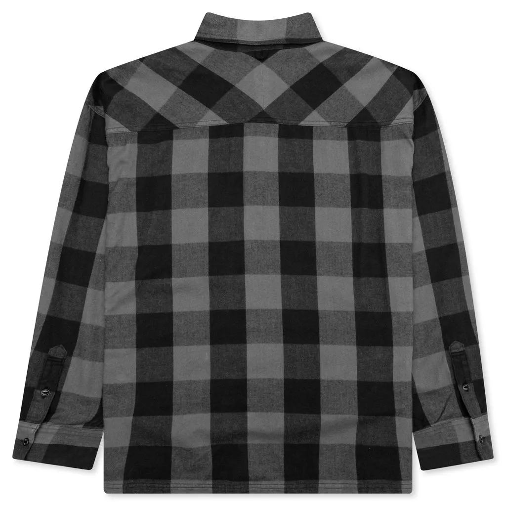 Buffalo Check L/S Shirt - Grey