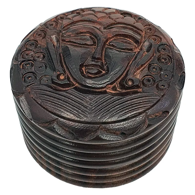 Carved wooden grinder 5 cm