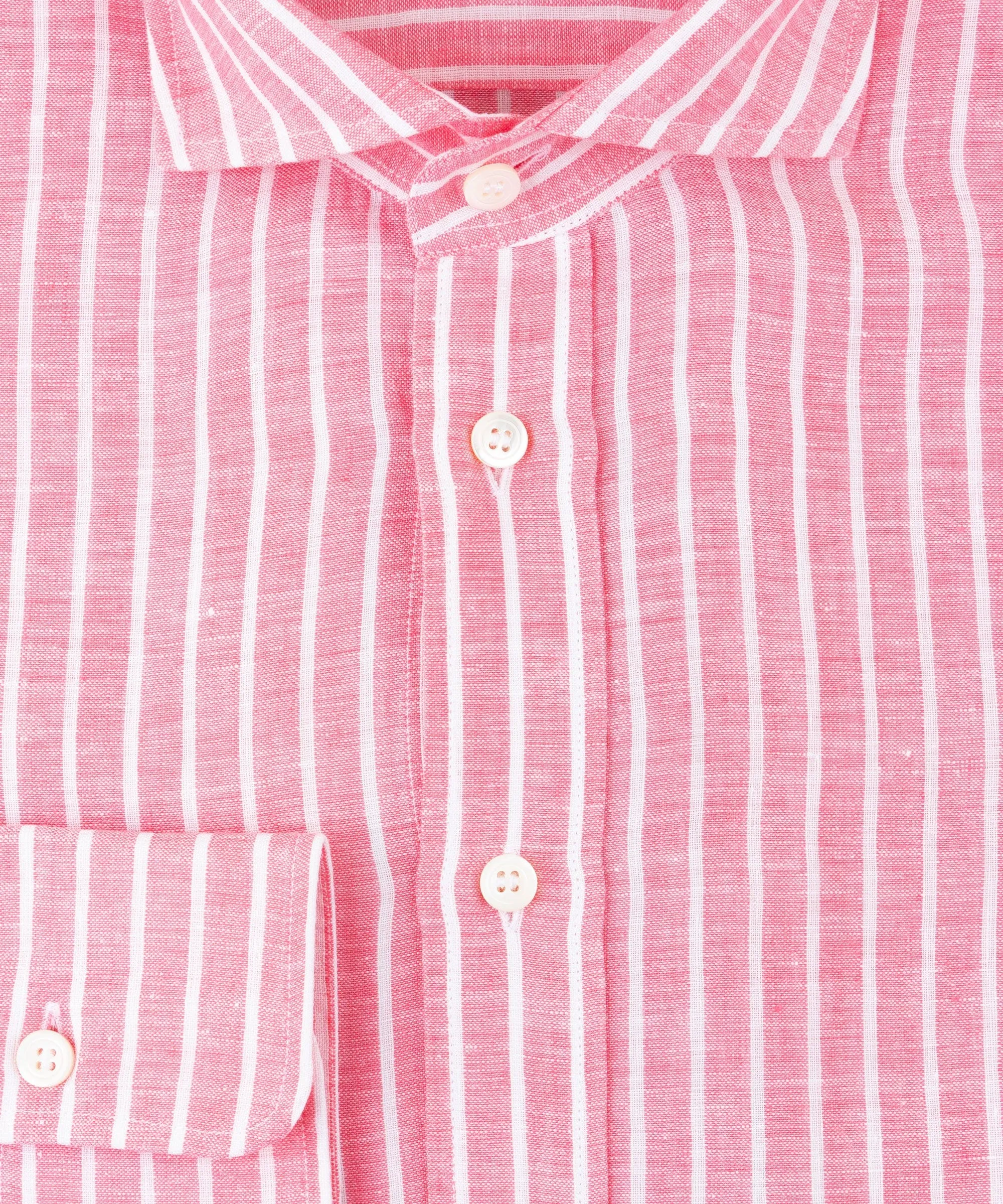 Casual Wide Striped Linen Shirt