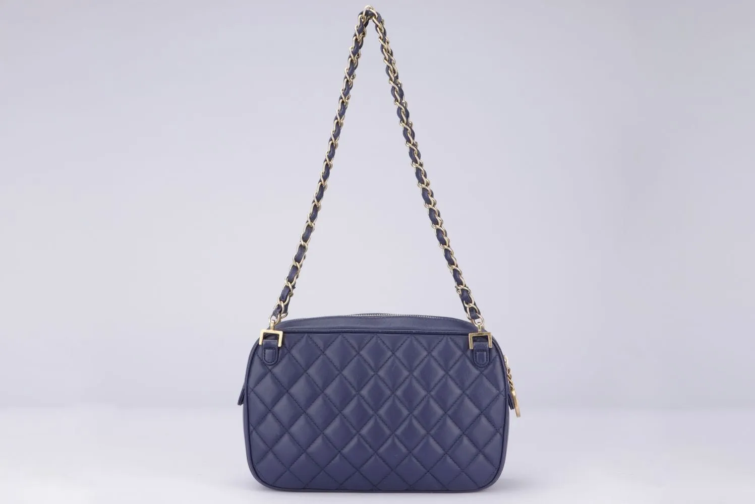 Chanel Indigo Blue Lambskin Camera Bag