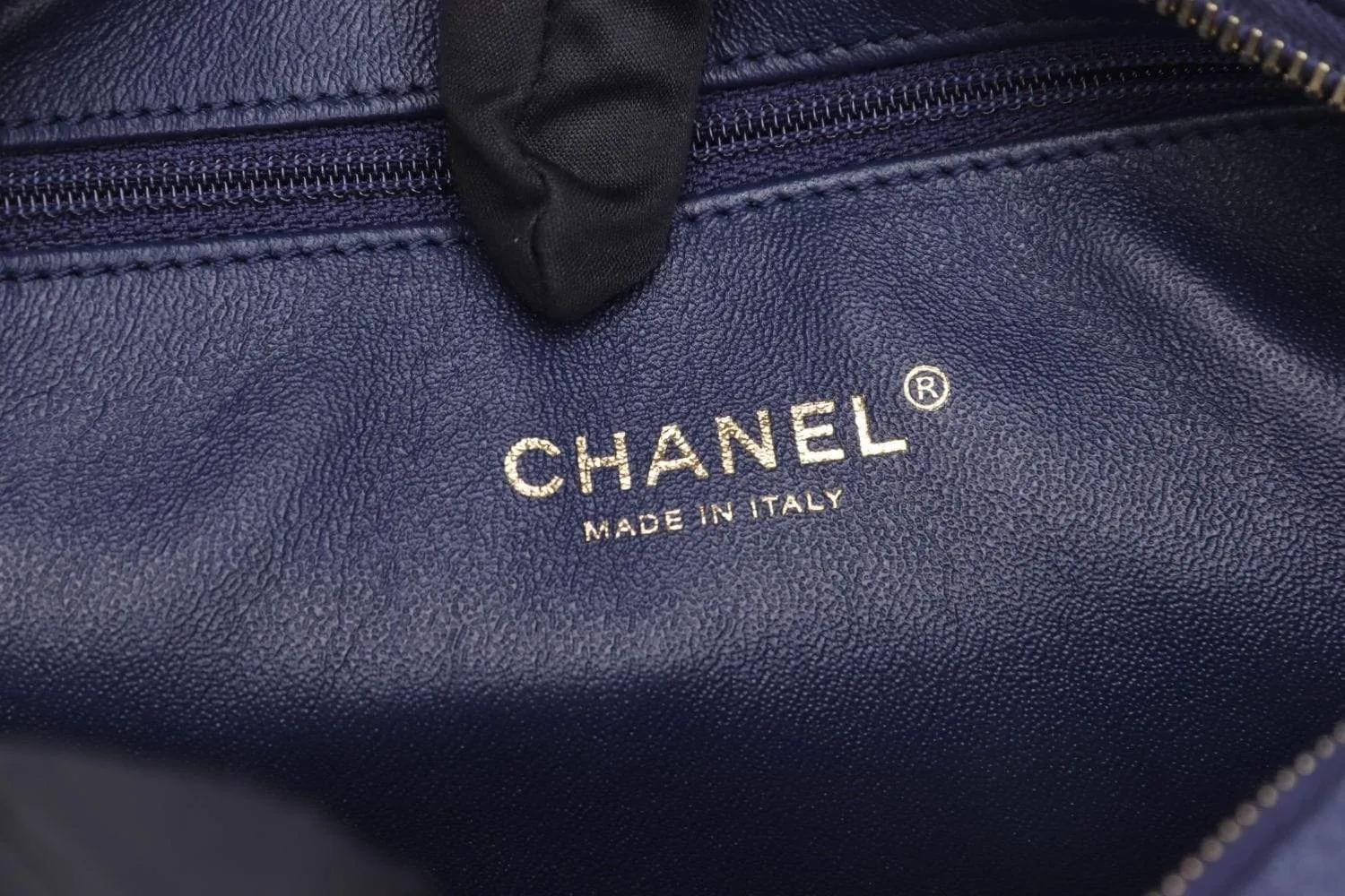 Chanel Indigo Blue Lambskin Camera Bag