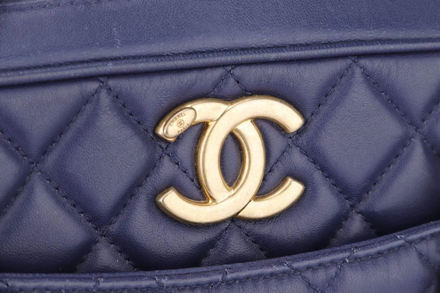 Chanel Indigo Blue Lambskin Camera Bag