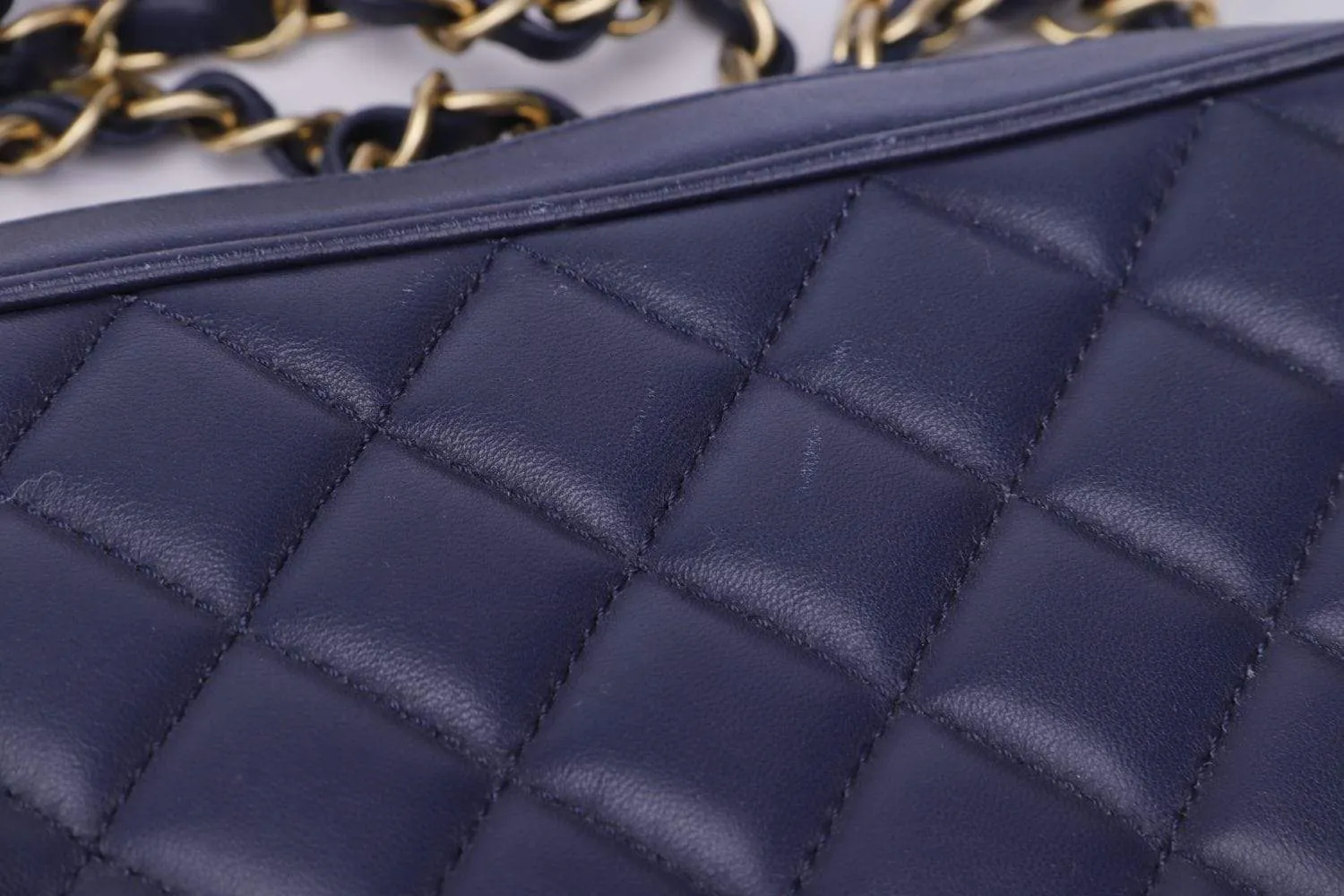 Chanel Indigo Blue Lambskin Camera Bag