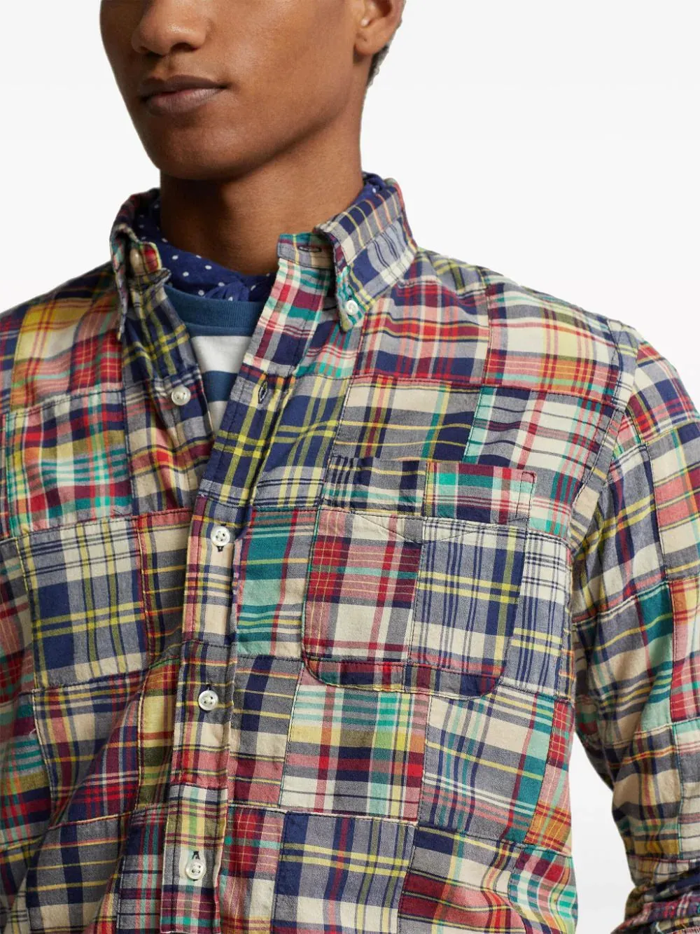 Check-Pattern Cotton Shirt