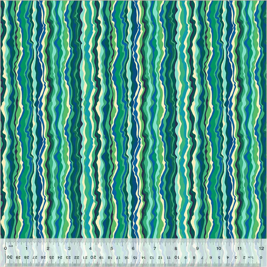 Cotton Fabric SHIMMER JADE from BOTANICA Collection, Windham Fabrics, 54018-10