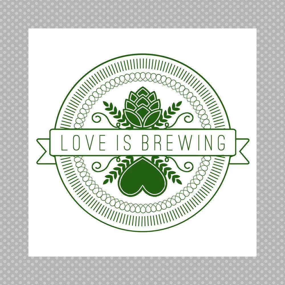 CUSTOM wedding coaster love is brewing craft beer