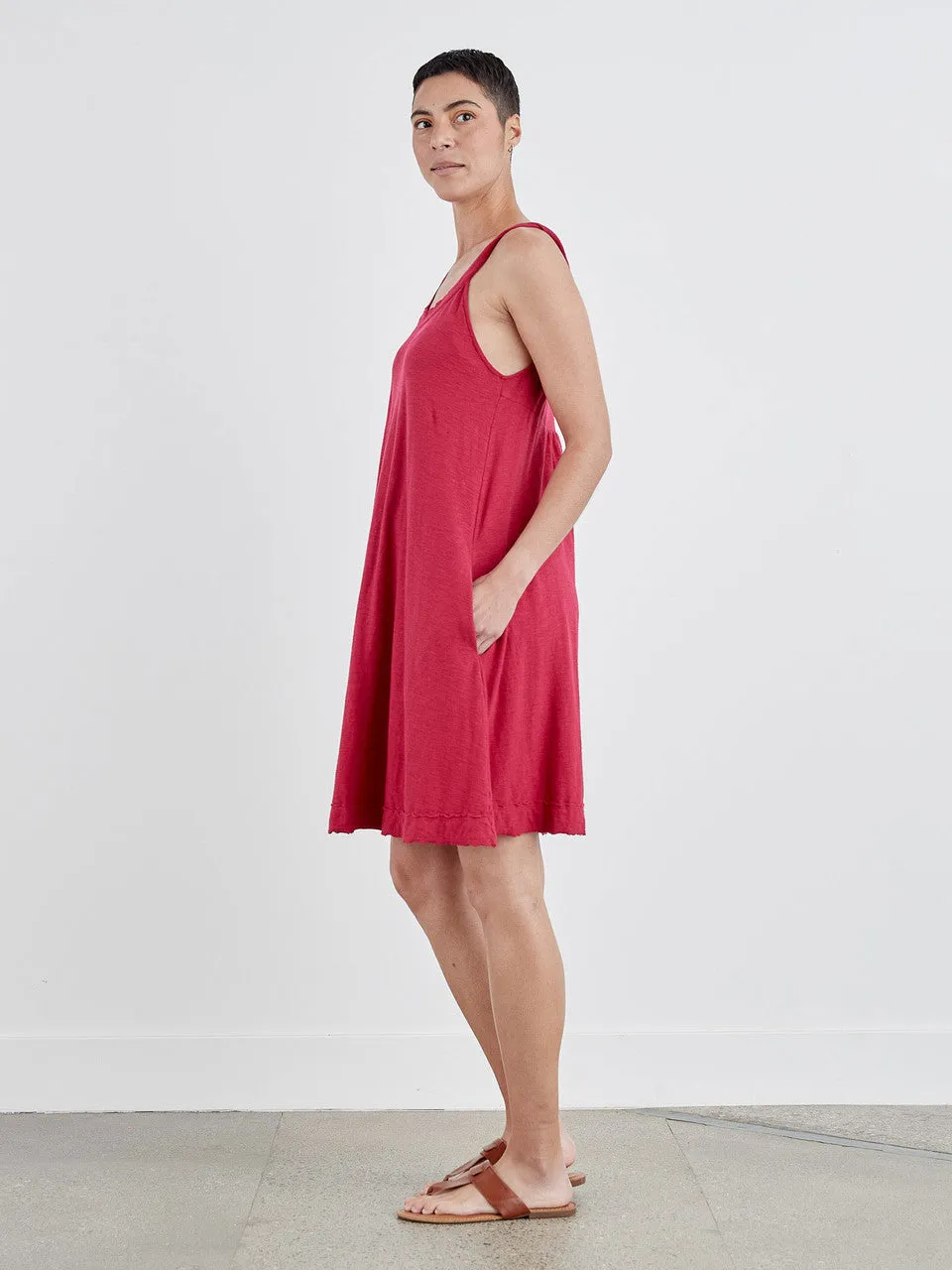 Cut Loose - Twist Strap Dress - Cardinal