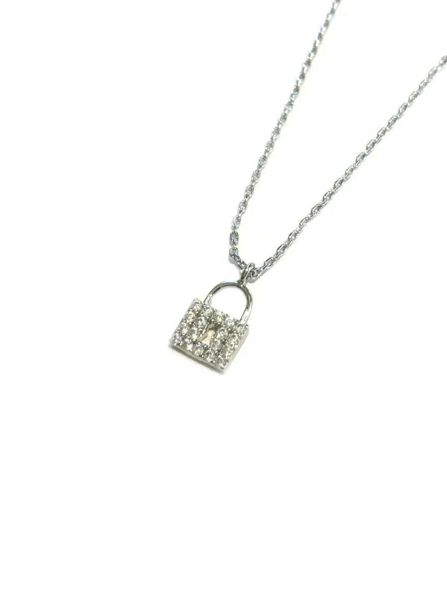 CZ Padlock Necklace