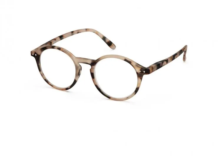 #D Reading Glasses (Light Tortoise)