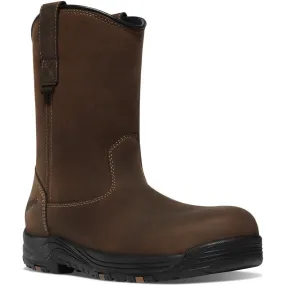 Danner Men's Caliper 10" Plain Toe WP Wellington Work Boot -Brown- 19490