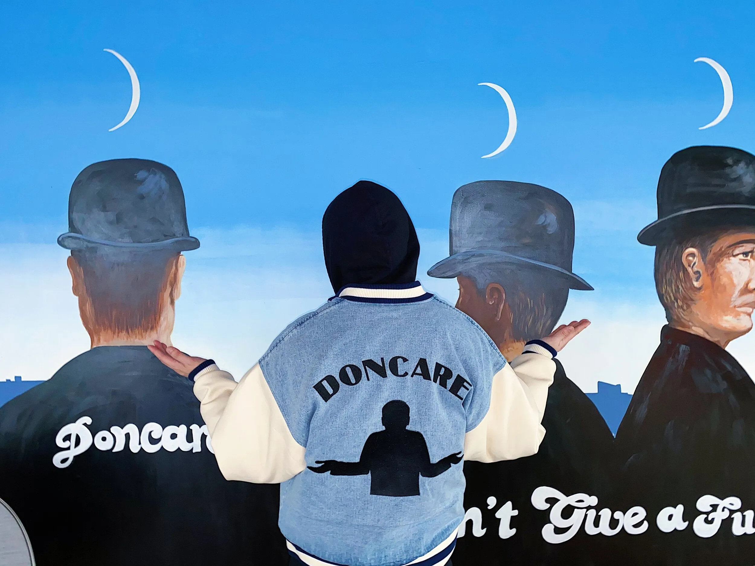 DONCARE (AFGK) "Denim Varsity Jacket"