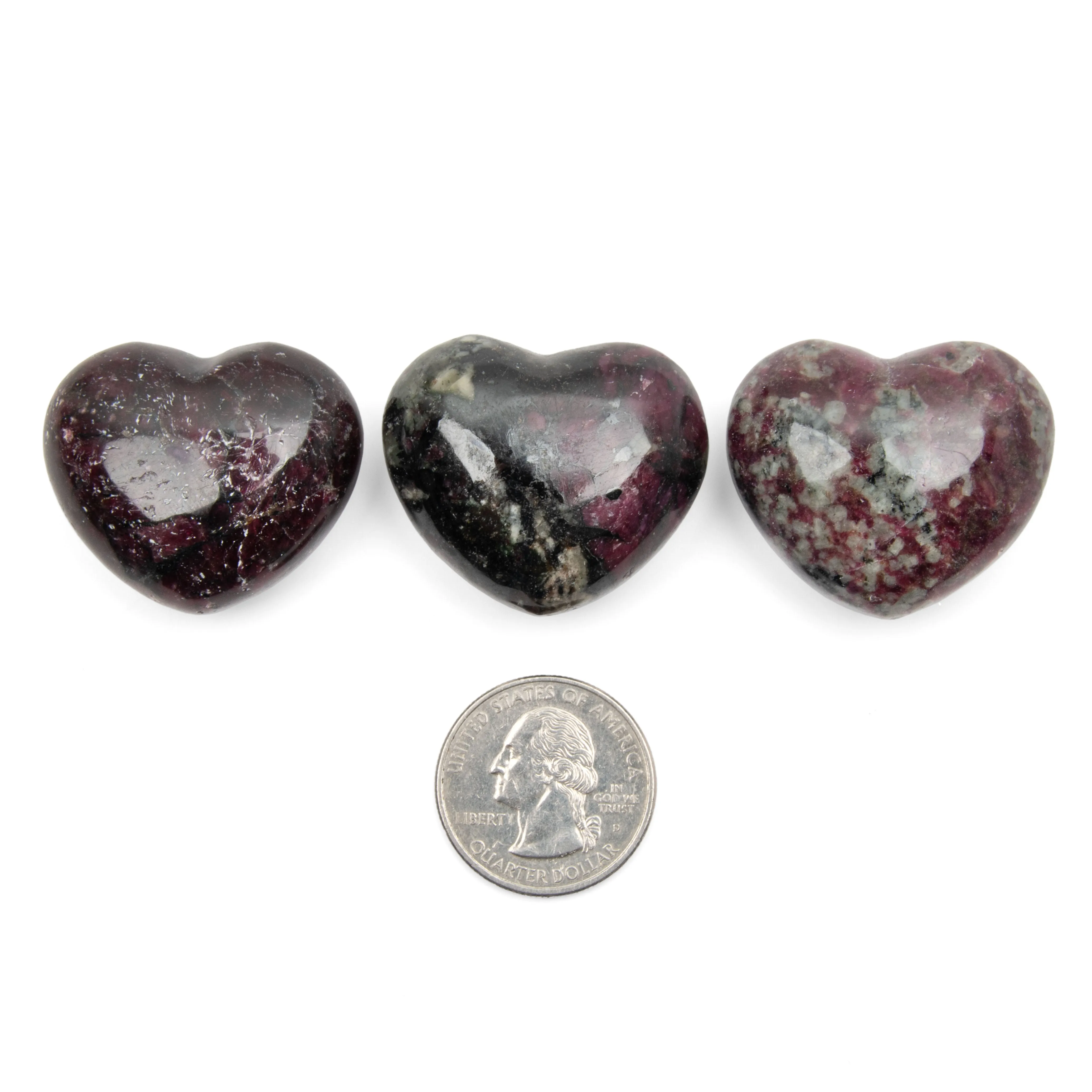 Eudialyte - Polished, Hearts